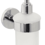 ALVA AQASORSP ALVA Ora Seifenspender zum Kleben inkl. Glas satiniert, Chrom  Verpackungseinheit:1ST