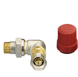 60a00dcd-8f34-4814-9471-84ea1c38236b DANFOSS 013G0231 Danfoss Ventilgehäuse RA-N 10 R 3/8, WE rechts, matt vernickelt Verpackungseinheit:1ST – Bild 1