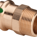 VIEGA 287 764 Viega Sanpress-Übergangsstück mit SC-Contur Rotguss oder Siliziumbronze, Modell 2211 d: 15 R: ¾ 2211 Verpackungseinheit:1ST