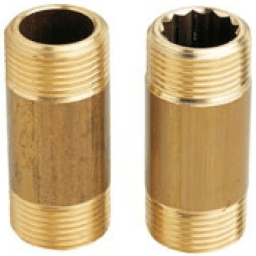 635e8c17-b045-46e9-a22a-3201e90493c3 ALVA ACMS3530.5/4.60 ALVA Rohrnippel Fig.6-3530 5/4"x 60 mm, Messing Verpackungseinheit:1ST – Bild 1