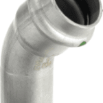 VIEGA 435 448 Viega Sanpress Inox-Bogen 45° mit SC-Contur Stahl nichtrostend, Modell 2326.1 VdS-Zulassung d: 54 2326,1 Verpackungseinheit:1ST