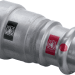 VIEGA 740 207 Viega Megapress-Übergangsstück mit SC-Contur Stahl unlegiert, Zink-Nickel-Beschichtung, Modell 4213 DN: 10 D: 3/8 d: 15 4213 Verpackungseinheit:1ST