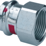 VIEGA 642 204 Viega Prestabo-Übergangsstück mit SC-Contur Stahl unlegiert, verzinkt, Modell 1112 VdS-Zulassung d: 35 Rp: 1¼ 1112 Verpackungseinheit:1ST