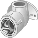 KE KELIT 2623651 KE KELIT KE83 KELEN PP-RCT Wandscheiben-Winkel 90 Grad mit IG 25x1/2 Zoll KE83 Verpackungseinheit:1ST