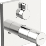 HANSA 4058 9073 HA Fertigmontageset für Wanne/Brause HANSAVAROX PRO 4058 Rosette eckig Chrom  Verpackungseinheit:1ST