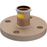 GEBERIT 34715 GE Mapress Kupfer Gas Flansch PN10/16 mit Pressmuffe, d28mm  Verpackungseinheit:1ST