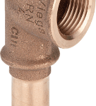 VIEGA 308 001 Viega Sanpress-Einsteckwinkel 90° Rotguss oder Siliziumbronze, Modell 2214.3 d: 15 Rp: ½ 2214,3 Verpackungseinheit:1ST