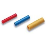 CIMCO 180334 Stoßverbinder, Normalausführung, gelb, 4-6mm², geeignet für mehrdrähtige Leiter, geeignet für feindrähtige Leiter, lang, vernickelt, Kupfer, VPE: 100 STCK