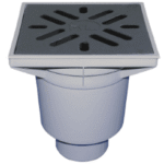 HUTTERER & LECHNER HL606/1 HL606/1 - Perfektablauf DN110 senkrecht mit frostsicherer Geruchsklappe, 244x244mm / Gussrost 226x226mm 606/1 Verpackungseinheit:1ST