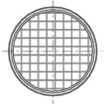 ALVA ALAG0250 ALVA Rohrstutzen aus verz.Blech f.Rohr DN250 m. Maschendrahtgitter  Verpackungseinheit:1ST