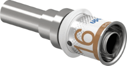 69a6939e-4ec4-40b9-a629-eb4a39f768e9 UPONOR 1070616 Uponor S-Press PLUS Übergang auf Kupfer 20-18CU Verpackungseinheit:1ST – Bild 1