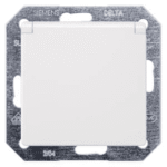 SIEMENS 5UB1917 Schuko-Steckdose mit Klappdeckel DELTA i-system, titanweiß  Verpackungseinheit:1ST