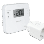 SALUS 110310 Digitales Funk-Raumthermostat, Funk Empfänger Schukostecker, 16A RT310SPE Verpackungseinheit:1ST