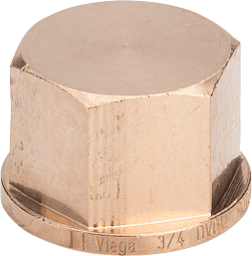 6ce516ef-2fc2-4cf3-b9ec-bbe0244e4d97 VIEGA 268 329 Viega Kappe Rotguss, Modell 3301 Rp: 1½ 3301 Verpackungseinheit:1ST – Bild 1