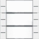 GIRA 577327 Wippenset 3f BSF Tastsens.4 System 55 Kl ar/Reinweiß m  Verpackungseinheit:1ST