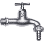 ALVA ACMS3.1MC ALVA Auslaufventil M3 1", Messing matt verchromt  Verpackungseinheit:1ST