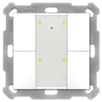 MDT BE-TA55T4.G2 Taster Plus TS 55 4-fach, Reinweiß glänz end  Verpackungseinheit:1ST