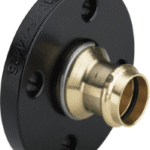 VIEGA 479 893 Viega Sanpress-Flanschübergang mit SC-Contur Rotguss oder Siliziumbronze, Modell 2259.5 DN: 50 d: 54 Anzahl Bohrungen: 4 Lochkreis-Ø: 125 2259,5 Verpackungseinheit:1ST