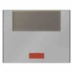 BERKER 14967004 K.5 Wippe einteilig, Schalter/Taster, edelstahl, mattiert, diverse Symbole, Mit Beschriftungsfeld, mit austauschbarer Linse/Symbol