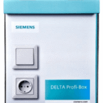 SIEMENS 5UB15110KA PROFI-Box mit 100 Schuko-Steckdosen DELTA line, titanweiß 5UB1511-0KA Verpackungseinheit:1ST