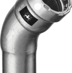 VIEGA 770 075 Viega Bogen 45 Grad mit SC Megapress S 4326.1 in 1 1/2 Zoll Stahl Zn-Ni besch. 4326,1 Verpackungseinheit:1ST