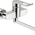 HANSA 0153 6286 HA Einhebelmischer Waschtischbatterie HANSACLINICA 0153 Bügelhebel Bedienungshebel lang Ausladung 277 mm DN15 Chrom  Verpackungseinheit:1ST