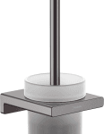 HANSGROHE 41752340 hansgrohe AddStoris Q Toilettenbürstenhalter Wandmontage, Brushed Black Chrome 41752XXX Verpackungseinheit:1ST