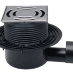 HUTTERER & LECHNER HL5100PR HL5100Pr - Bodenablauf DN 50/75 waagrecht mit Geruchsverschluss Primus, 145x145mm Klick-Klack / 138x138mm 5100PR Verpackungseinheit:1ST