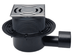 75ecda56-a03d-44a9-aae4-e8a83a59d534 HUTTERER & LECHNER HL5100PR HL5100Pr - Bodenablauf DN 50/75 waagrecht mit Geruchsverschluss Primus, 145x145mm Klick-Klack / 138x138mm 5100PR Verpackungseinheit:1ST – Bild 1