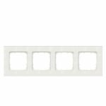 SIEMENS AG 5TG11140 DELTAmiro Rahmen, 4f, titanweiß, glänzend, geeignet für Unterputz-Installation