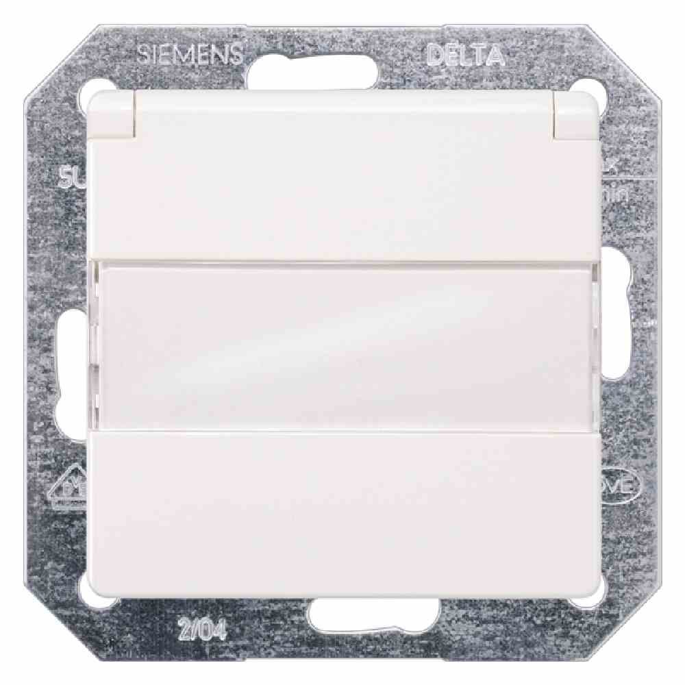 765316 SIEMENS AG 5UB1912 DELTAi-system Steckdose, 1f, titanweiß, glänzend, Unterputz, mit erhöhtem Berührungsschutz, horizontal/vertikal, mit Klappdeckel, IP20 – Bild 1