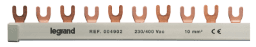 76aab97f-4a9f-4e06-b469-86733726bcd6 LEGRAND 004902 Gabelkammschiene, 3-polig, 1 m, 10 mm², für 3-polige LS-Schalter Verpackungseinheit:1ST – Bild 1