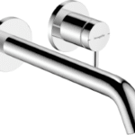HANSGROHE 73351000 hansgrohe Tecturis S Einhebel-Waschtischmischer Unterputz für Wandmontage EcoSmart+ mit Auslauf 22,5 cm, Chrom 73351XXX Verpackungseinheit:1ST