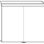 ALVA AQBMPRSPS2 ALVA Prima Spiegelschrank, Korpus verspiegelt, 80x69x16cm, LED-Beleuchtung  Verpackungseinheit:1ST