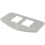 OBO BETTERMANN 7408806 Abdeckplatte, Edelstahl, 65mm, 21fÖffn, edelstahl, Tragering/bügel