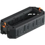 OBO BETTERMANN 7408723 Gerätebecher, 3f, Becherform, Polyamid(PA), 165x76x40mm, 2Zugentl, 4Einf