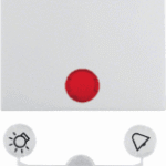 BERKER 16298999 S.1 IP44 Wippe mit Befestigungss. mit Linse polarweiß glänzend  Verpackungseinheit:1ST