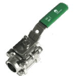 ALVA ARTEKH3M3A80 ALVA Edelstahlkugelh. M3 3tlg AE 3" PN63 voll.DG 1.4408 ISO-Top sperrb.Hebel  Verpackungseinheit:1ST