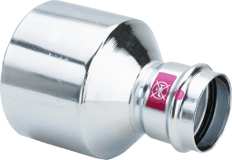 VIEGA 598 105 Viega Prestabo XL-Reduzierstück mit SC-Contur Stahl unlegiert, verzinkt, Modell 1115.1XL VdS-Zulassung d1: 64,0 d2: 54 1115.1XL Verpackungseinheit:1ST