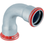 GEBERIT 23108 GE Mapress C-Stahl Bogen 90 Gr. d54mm verzinkt  Verpackungseinheit:1ST