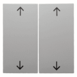 BERKER 16448989 Wippen mit Aufdruck Symbol Pfeile S.1 po larweiß, glänzend  Verpackungseinheit:1ST