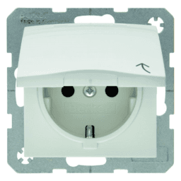 7dcd48ec-7870-49b0-ba82-603dea16134d BERKER 47518989 Steckdose SCHUKO mit Klappdeckel S.1 pol arweiß glänzend Verpackungseinheit:1ST – Bild 1