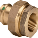 VIEGA 469 498 Viega Sanpress-Isolierverschraubung mit SC-Contur Rotguss oder Siliziumbronze, Modell 2267 Rp: ¾ d: 22 2267 Verpackungseinheit:1ST