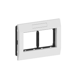 81199757-9938-4ebe-8a4b-c13a75117220 GGK 4658 M45 2-fach Adapterrahmen reinweiss RAL 9010 horizontal M45 AR/2/H RW Verpackungseinheit:1ST – Bild 1