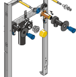 GEBERIT HU-WT2014-FF20 GE Huter Montageelement WT f Einlocharm. FF20, Massiv-u Trockenb,Vor- u Inwand  Verpackungseinheit:1ST