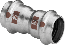 841f8c73-ce8b-4593-8840-cf975f29f35e VIEGA 809 034 Viega Temponox-Muffe Stahl nichtrostend, Modell 1715 d: 54 1715 Verpackungseinheit:1ST – Bild 1