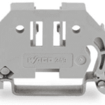 WAGO 249-116 Schraubenlose Endklammer 6 mm breit, grau  Verpackungseinheit:1ST