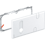 GEBERIT 116.426.11.1 GE Abdeckplatte WT-Armatur mit UP-Funktionsbox und UP-Siphon, weiss  Verpackungseinheit:1ST