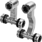 VIEGA 647 971 Viega Raxofix-Sockelleisten-Heizkörperanschlussstück mit SC-Contur Messing, Modell 5373 d1: 16 G: ½ d2: 16 5373 Verpackungseinheit:1ST