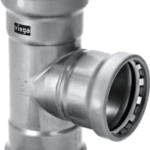 VIEGA 752 033 Viega Megapress S XL-T-Stück mit SC-Contur Stahl unlegiert, Zink-Nickel-Beschichtung, Modell 4218XL VdS-Zulassung DN: 80 D1: 3 D2: 2½ D3: 3 4218XL Verpackungseinheit:1ST